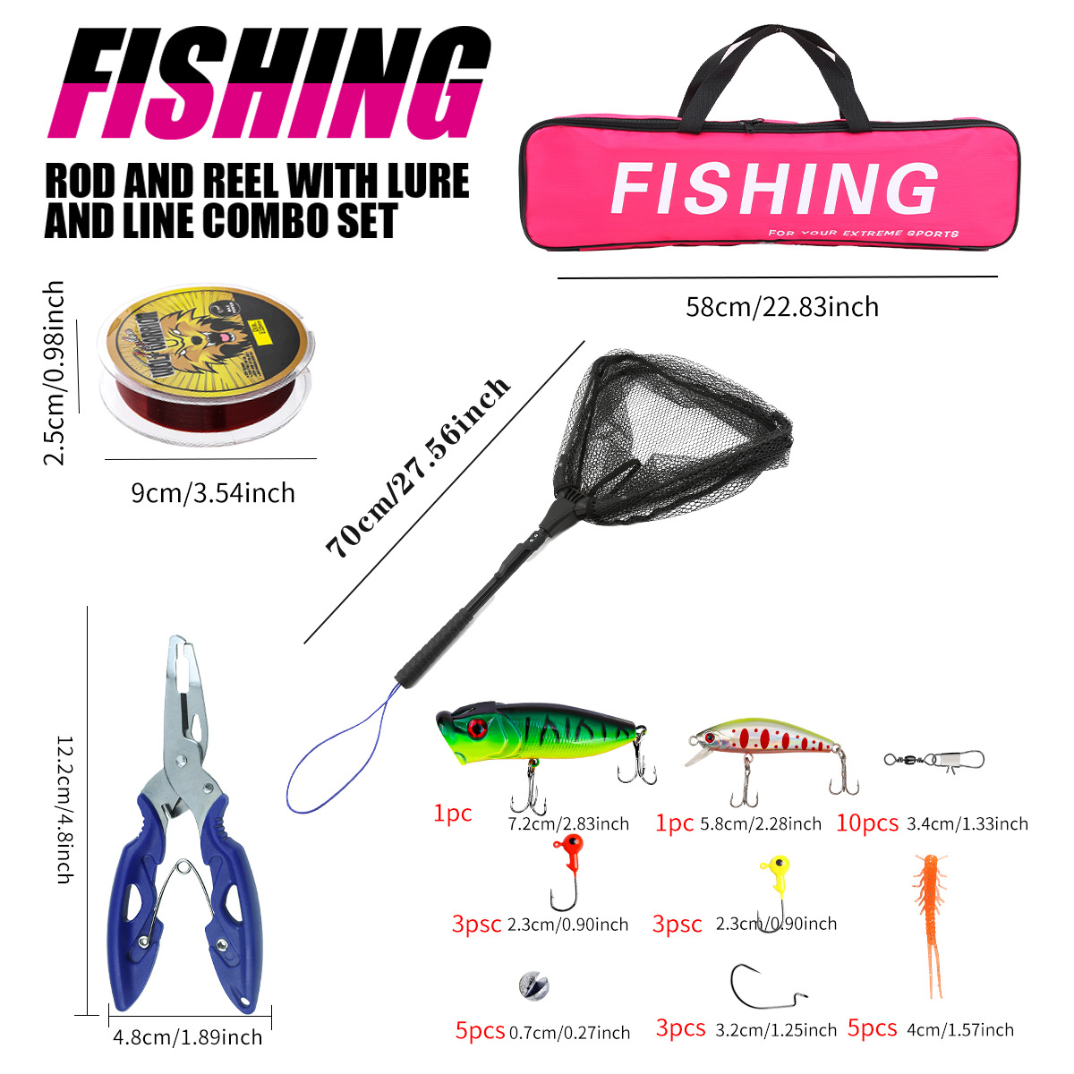 Set completo da pesca con cann - Fishing Rod Spinning recensione e prezzo