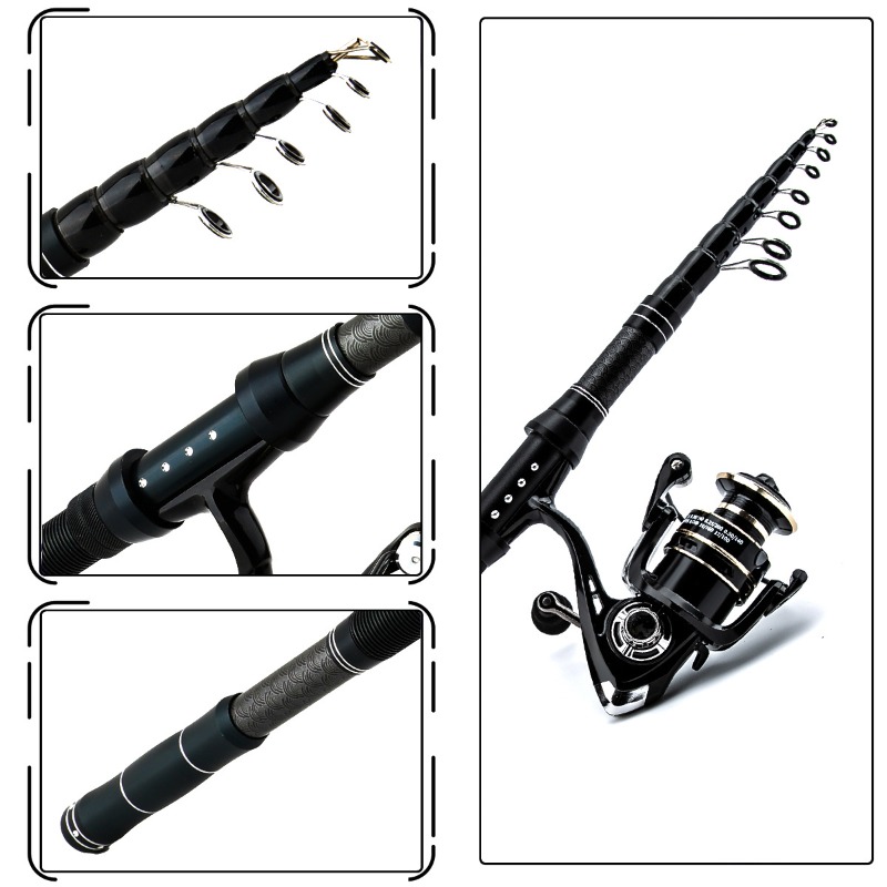 Canna da Pesca Telescopica in  - Fishing Rod Combo recensione e prezzo
